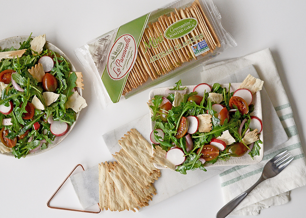 Green Panzanella Salad with Pickled Shallots - La Panzanella® Artisanal Foods Canada